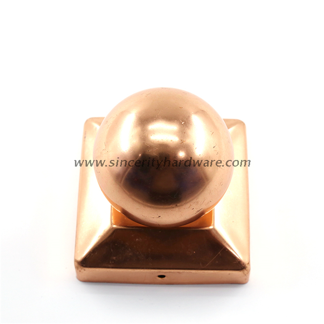SHCPCB-01: Widely Used Copper Round Fence Post Cap for Garden
