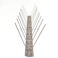 SHSS-85: 2 Rows Flexible Base Stainless Steel Bird Spikes To Resist Bird And Animal