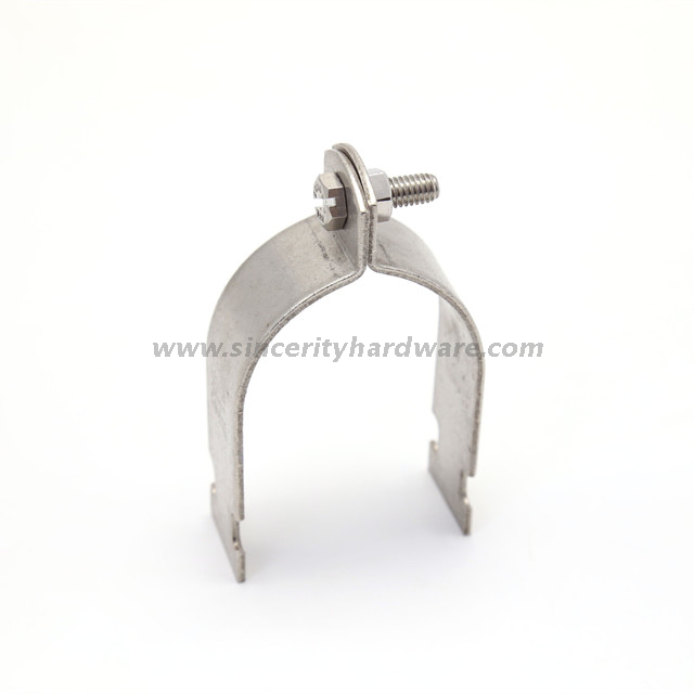 2-1/2'' stainless steel clamps unistrut support clamps
