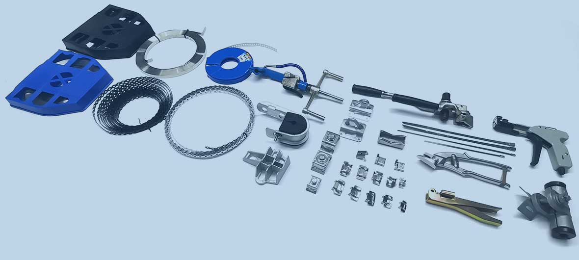 Stainless Steel Banding Strap Professional Building / Pole Line
