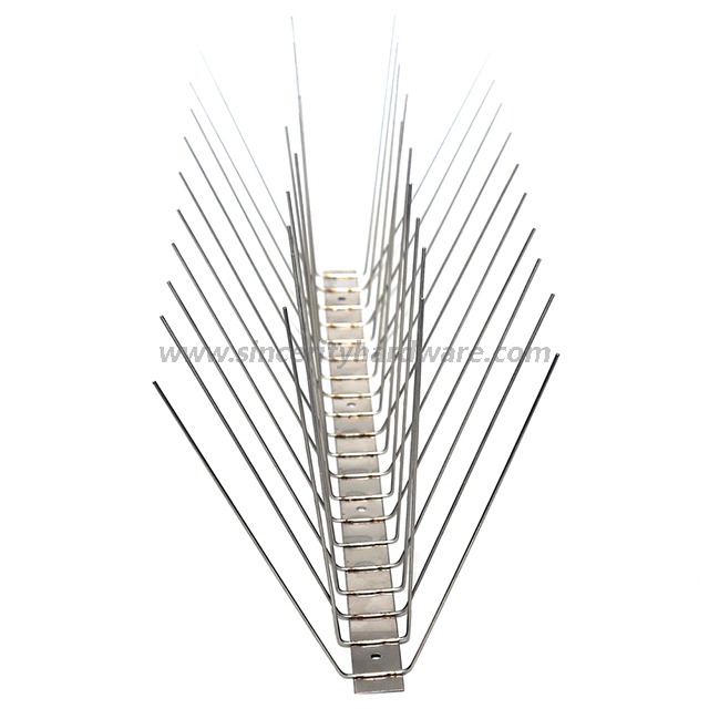 SHSS-7: 4 Rows Stainless Steel Spikes for Bird Control, Anti Bird Spike